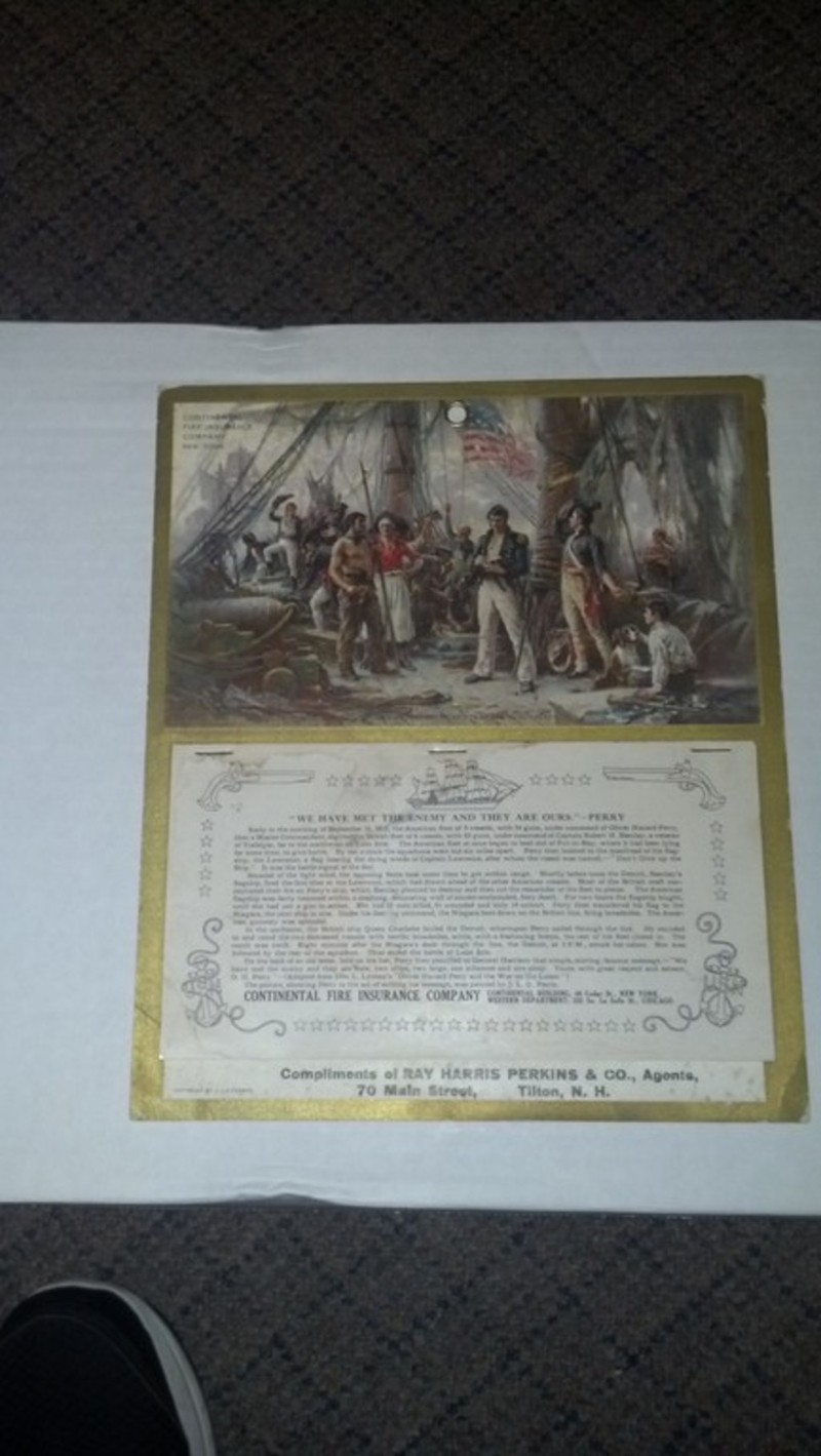 Continental Insurance Company. Unused Calendar fr