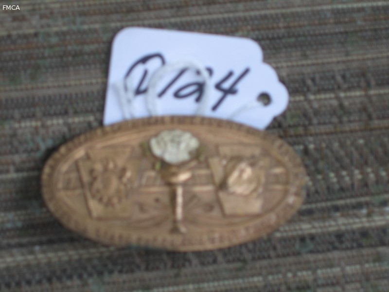 Brass Pin. Vigilant Steam & Chemical Fire Engine