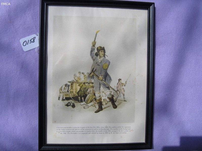 Picture. 12 1/2x9 5/8. Framed with Glass Front. P