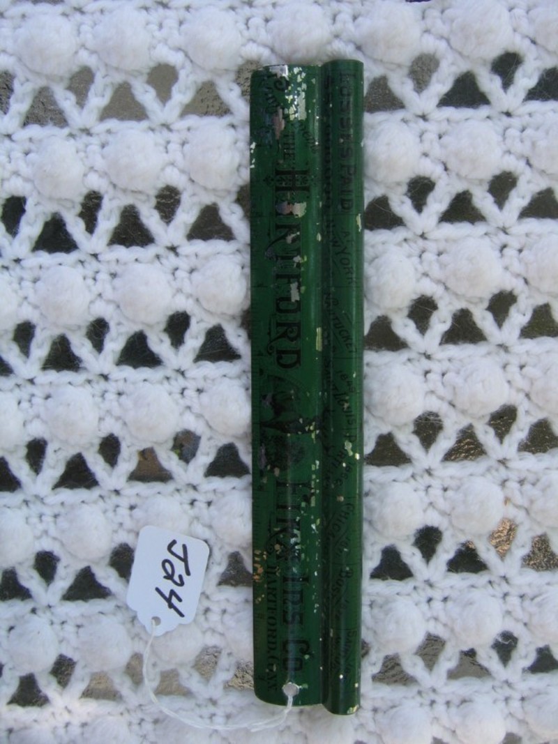 Hartford Fire Ins. Co. Advertising Ruler. Dark Gr