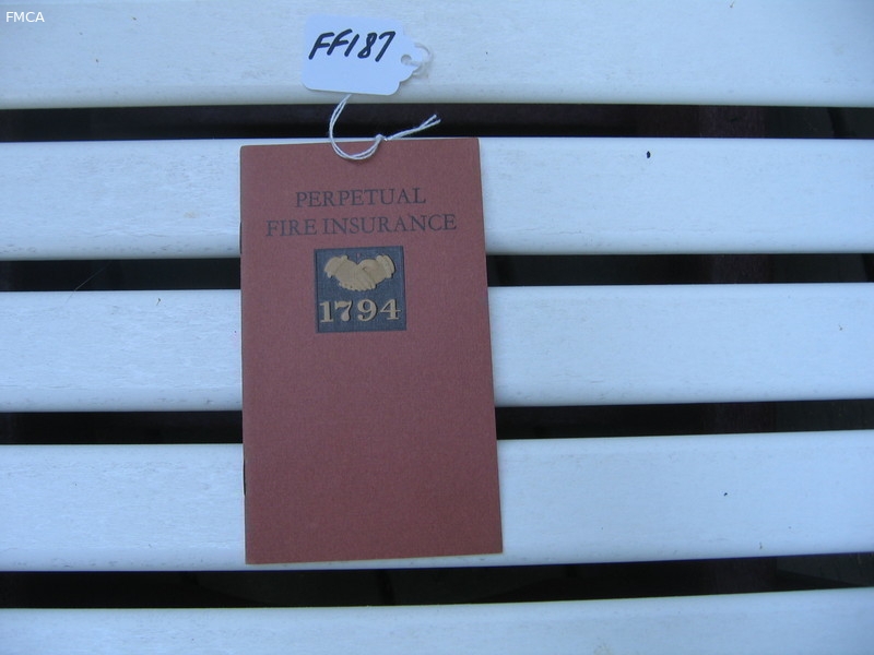 Pamphlet. Perpetual Fire Insurance. Published an