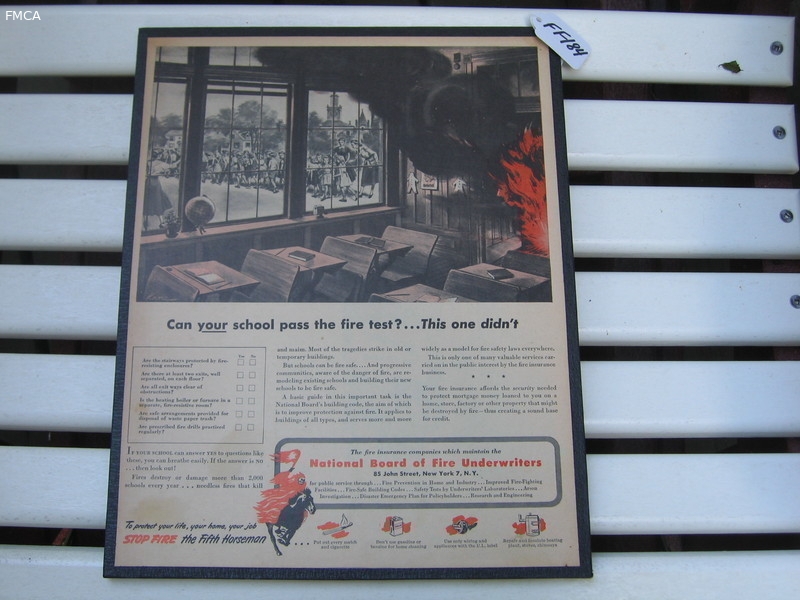 Old Advertising Ad from 1949. National Board of