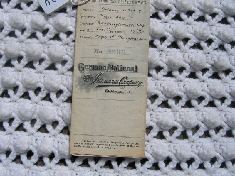 German National Insurance Company. Policy. Cover