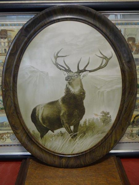 Hartford Fire Insurance Company Sign. Oval. Tin.