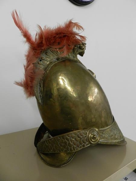 Fireman's Parade Helmet. Brass. Believed to be F