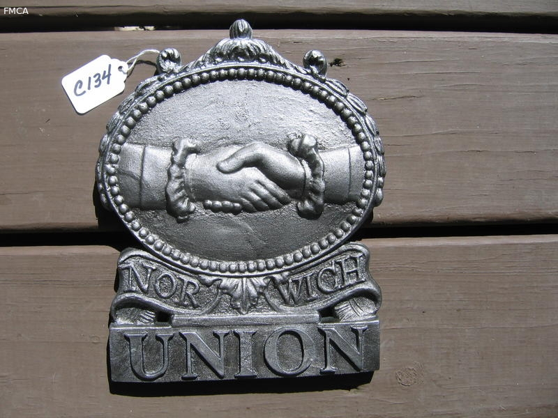 Norwich Union Reproduction Fire Mark of Bulau 706.