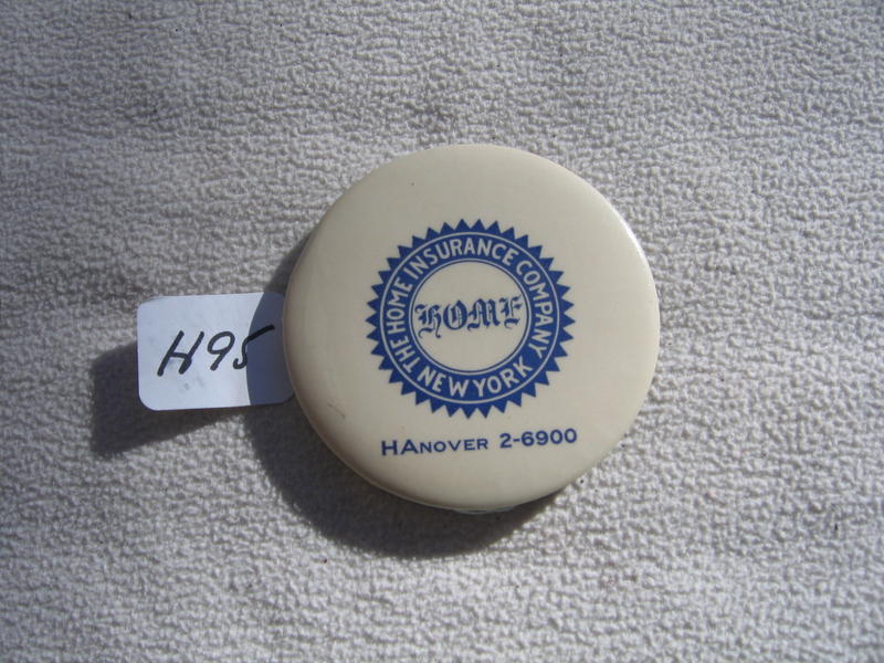 Home Insurance Company Paperweight with Mirror on