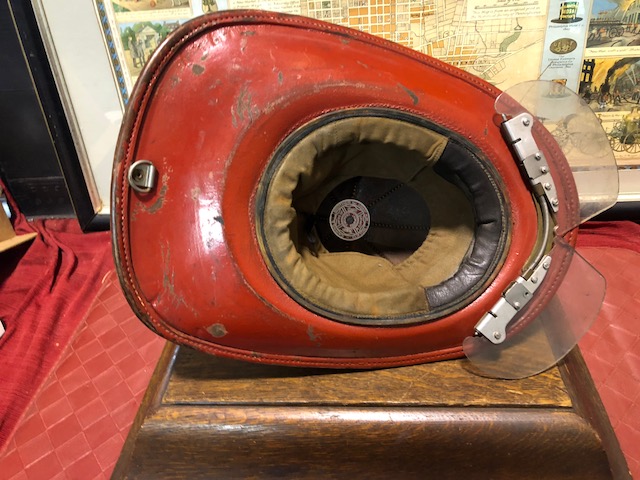 Fire Helmet - Auxiliary #1. Inside Picture