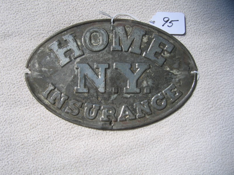 Home Insurance Company. New York, New York. Tin.