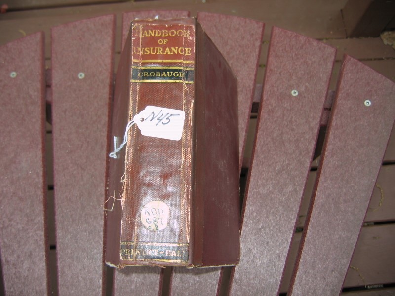Handbook of Insurance. by Clyde Crobaugh. Publish