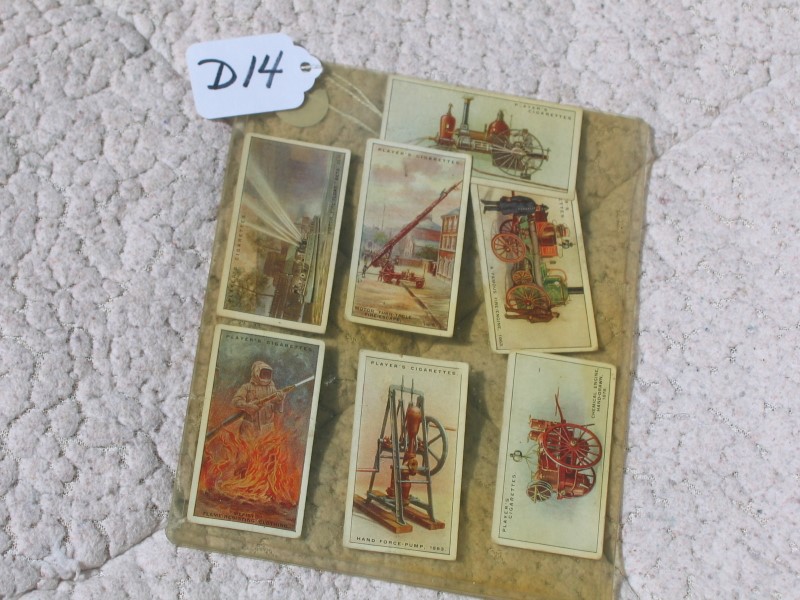 Eight Fire Fighting Appliances "Cards" - a series