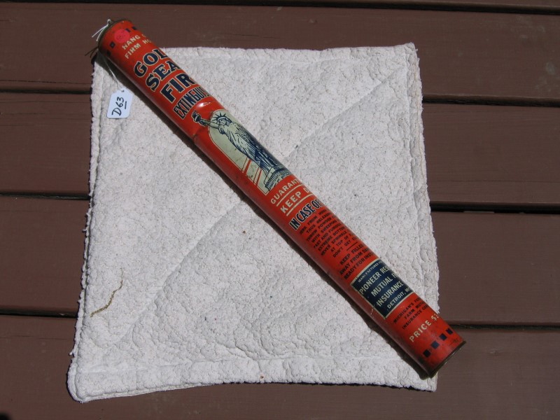 Gold Seal Fire Extinguisher. Full - Never Opened.