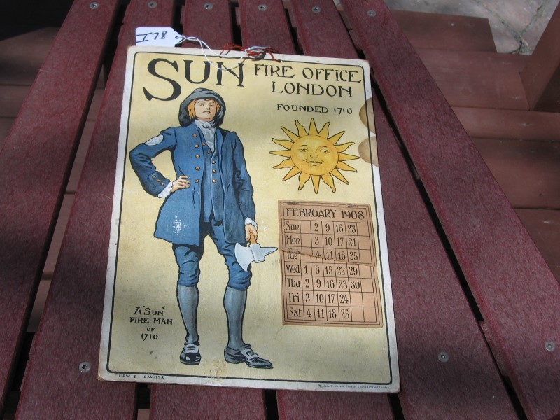 British Advertising Calendar for 1908. From the S