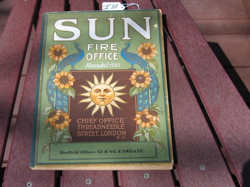 Sun Fire Office. British 12 page Book. Made from