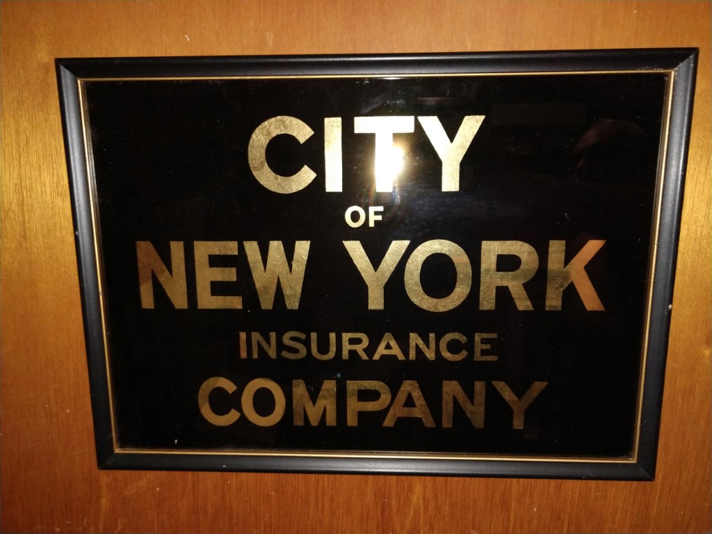 City of New York Insurance Company. Reverse Glas