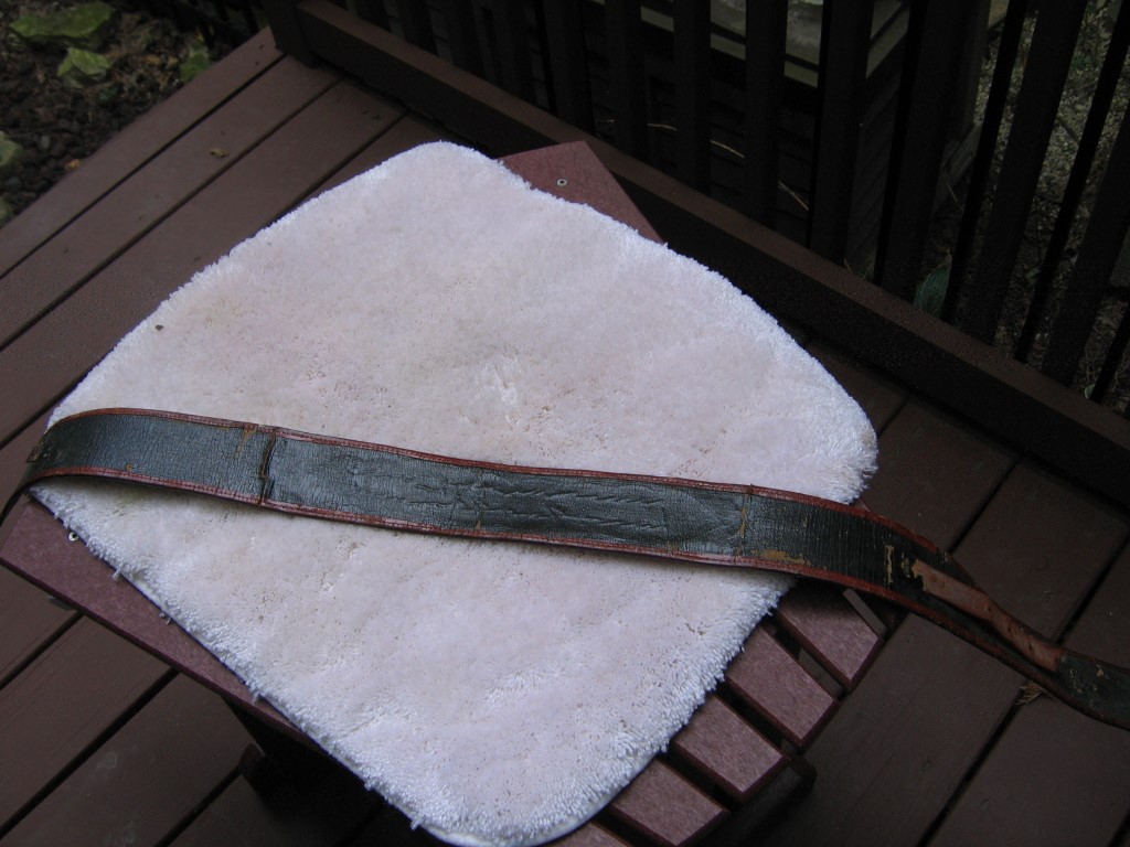 Back of Parade Belt. 44 1/2 inches long. Picture