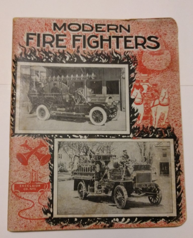 School Lesson Notebook with Firefighting imagery o