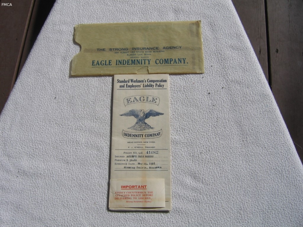 Eagle Indemnity  Co.  WC Policy