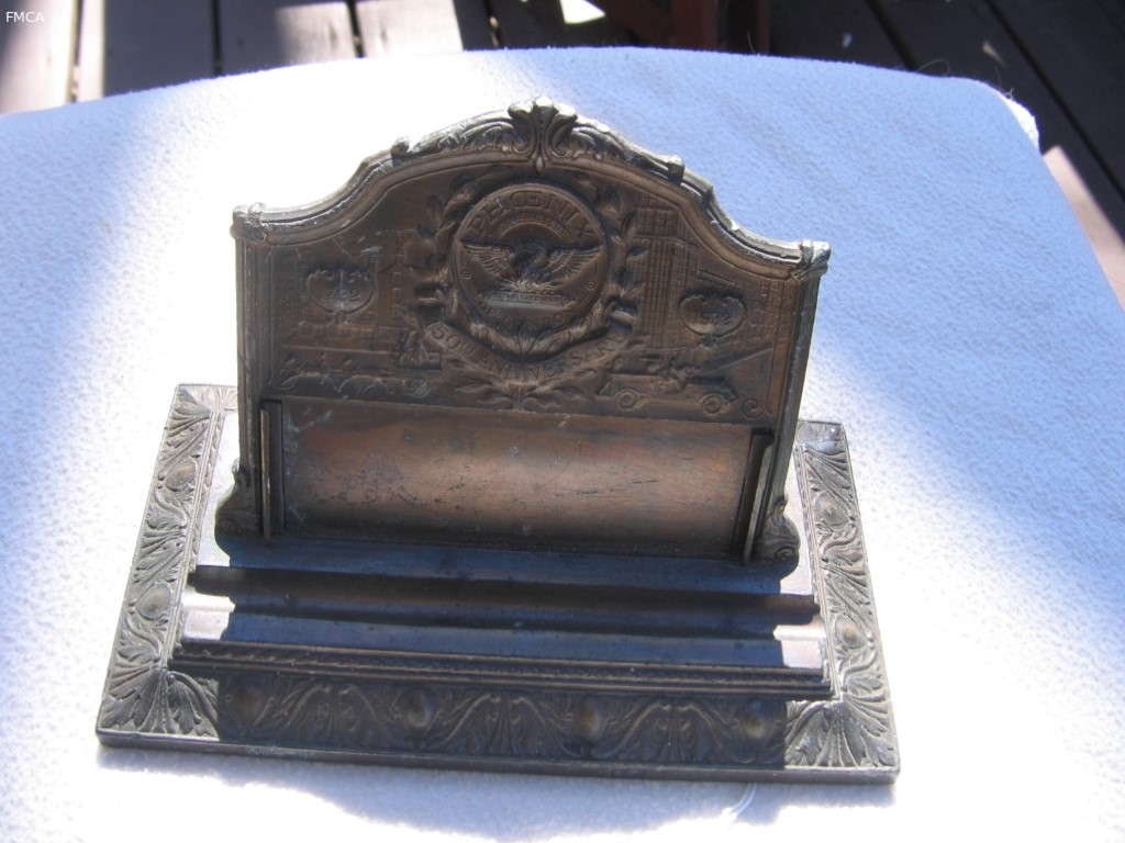 Bronze Calendar/Pen Holder