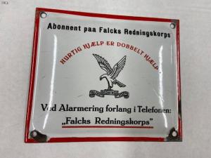 #163 Danish Falck Rescue Corps Sign