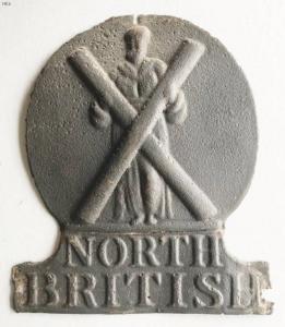 #169 North British fire mark, Wright #53B