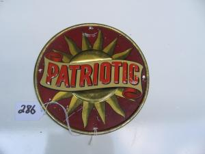 #186 Patriotic Fire Mark. Bulau 847.