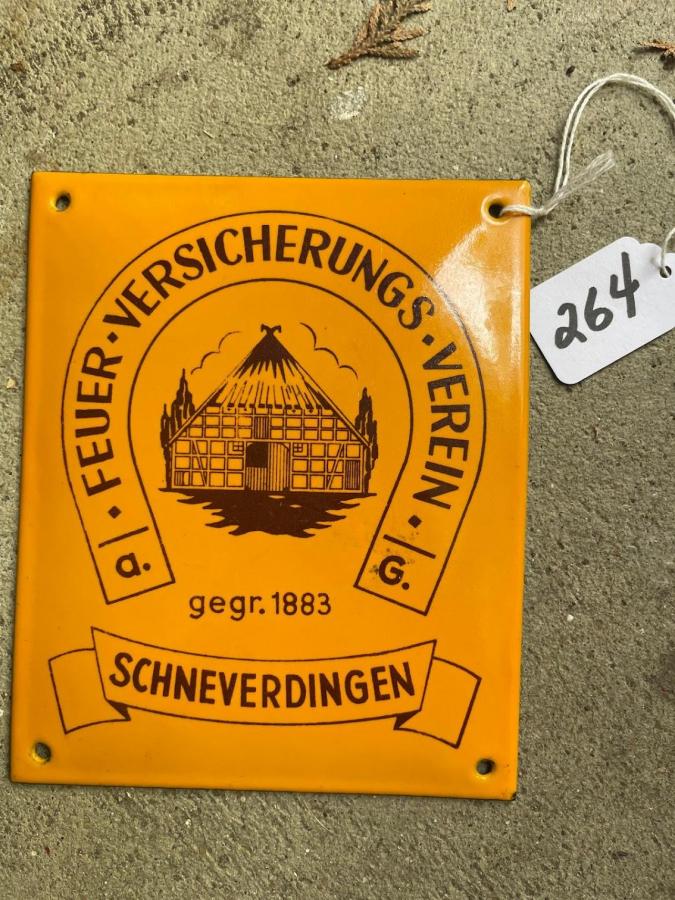 #238 Feuer Versicherungs-Verein. Schneverdingen Mutual Fire Insurance Association. German Fire Mark. E.53C