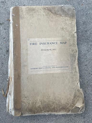 #120 Sandborn Fire Insurance Map. From Roseberg, Oregon.