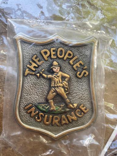 #083 People’s Insurance Company-Pewter. From Franklin Mint. With a small box. Still in original box.