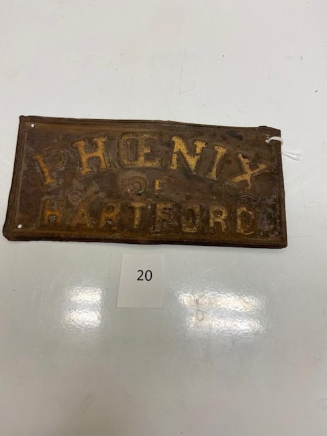 120 Firemark, U.S. Phoenix of Hartford, BU257. 1860.