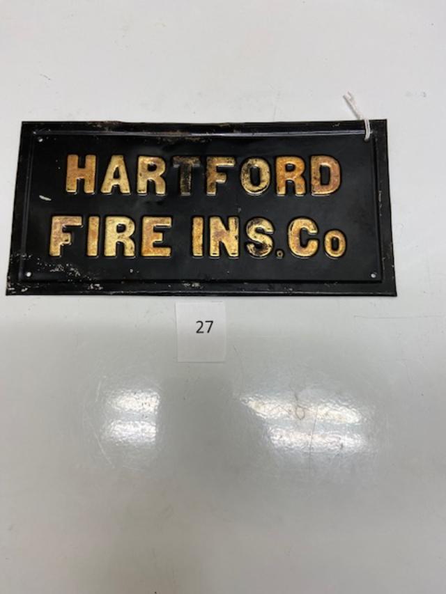 127 Firemark, U.S. Hartford Fire, BU74. 1860