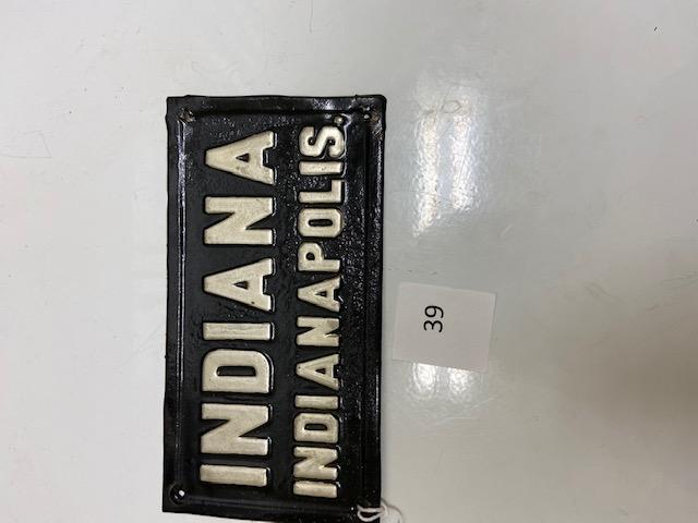 139 Firemark, U.S. Indiana Fire Insurance Indianapolis, BU208. 1851 - 1902