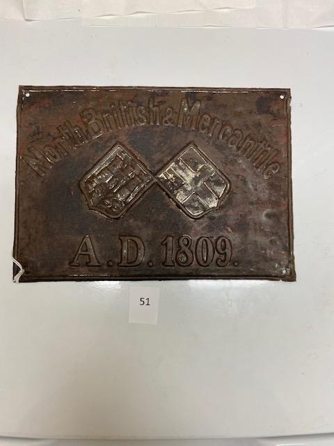 151 Firemark, Foreign North British & Mercantile, BU932. Tin