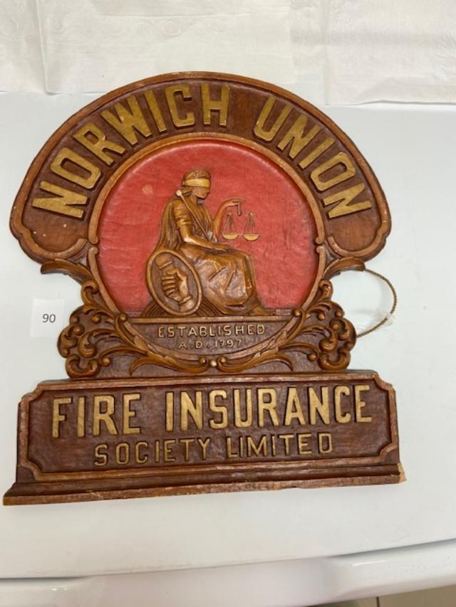 Norwich Union plaque slight damage