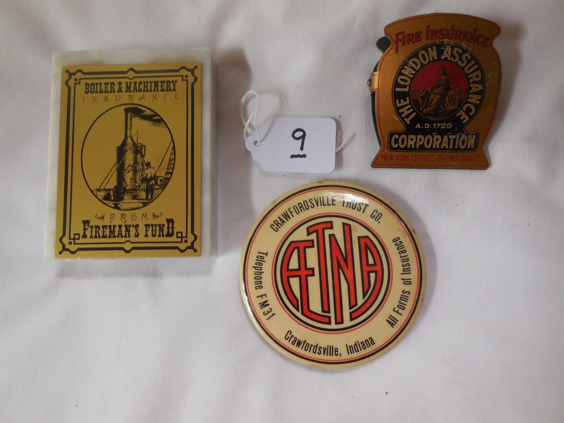 2 Paperweights & 1 paper clip