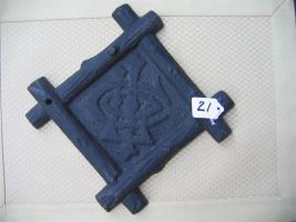 Lumbermens Insurance Co. Cast Iron. 9x9"