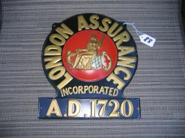 London Assurance. London, England. Tin. 11 5/8x