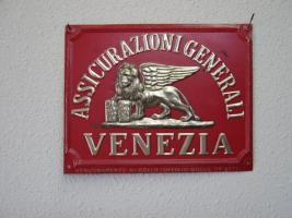 Assicurazioni Ins Co, Italy, Tin, Red with Gold le