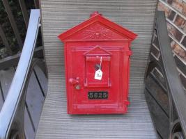 Gamewell Fire Alarm Station. #5625. Red Metal Fi