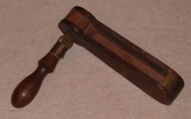 Wood Rattle. Patent Nov. 27 1866 embossed in side