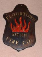 Flourtown Fire Company Plaque. Composite Board.