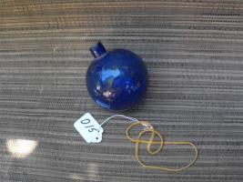 Blue Grenade. Small. 3 3/4 tall. Glass. No Mar