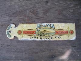Aetna Insurance Company Ledger Marker. Bright col