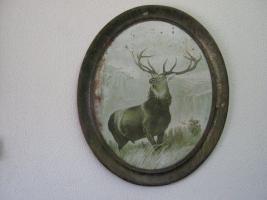 Hartford Fire Insurance Company. Tin Oval. Emble