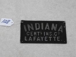 Indiana Central Ins. Co. Lafayette, Indiana. Tin