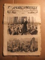 Two complete isues of Harpers Weekly from 1871. Th