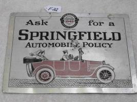 Sign. Springfield & Marine Insurance Co. Gray Ti