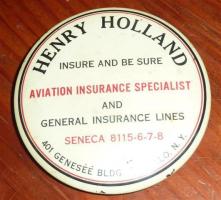 Advertising Mirror. Henry Holland. Buffalo, N.Y.