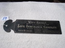 Ledger Marker. North America Mutual Life Insuranc
