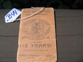 Pocket Account Book. Insurance Company of North A